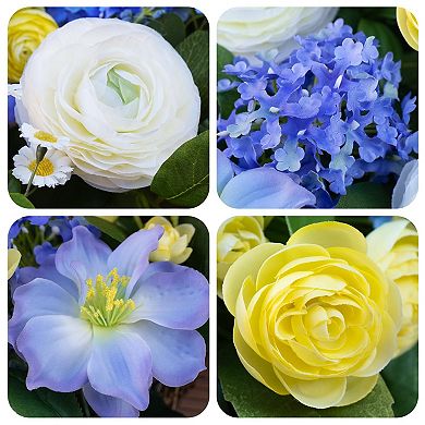 24" Spring Artificial Wreath Indoor Outdoor Decor
