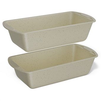 Nonstick Carbon Steel Loaf Pan Set, 10.2” & 11” Bread Baking Pans, Oven Safe 450°F, Pack of 2
