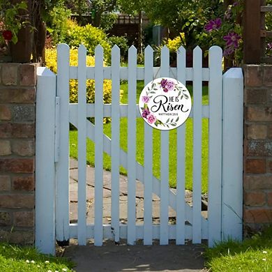 He is Risen Wooden Easter Door Sign Religious Hanging Decor Durable Reusable