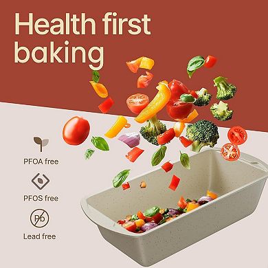 Nonstick Carbon Steel Loaf Pan Set, 7"11" Bread Baking Pans, Oven Safe 450°F, Pack of 4