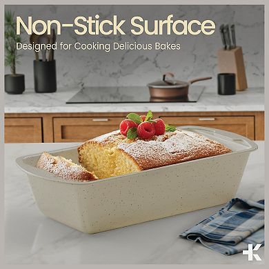 Nonstick Carbon Steel Loaf Pan Set, 7"11" Bread Baking Pans, Oven Safe 450°F, Pack of 4