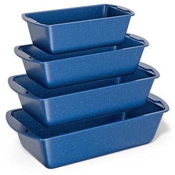 Nonstick Carbon Steel Loaf Pan Set, 7"11" Bread Baking Pans, Oven Safe 450°F, Pack of 4