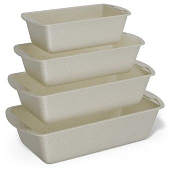 Nonstick Carbon Steel Loaf Pan Set, 7"11" Bread Baking Pans, Oven Safe 450°F, Pack of 4