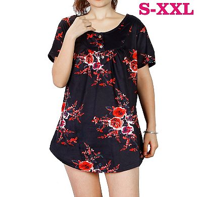 Women’s Floral Button Blouse