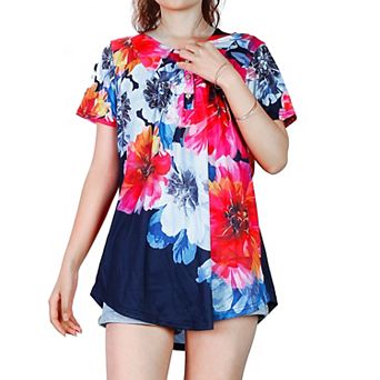 Women’s Floral Button Blouse