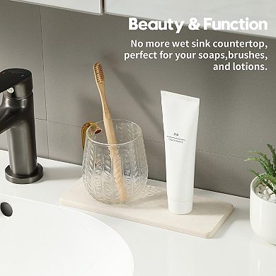 Sink Water Absorbent Diatomite Tray 2pc