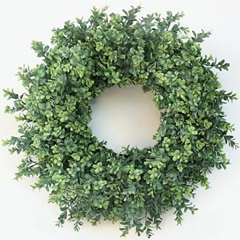 26'' Artificial Boxwood Wreath Spring Home Decor