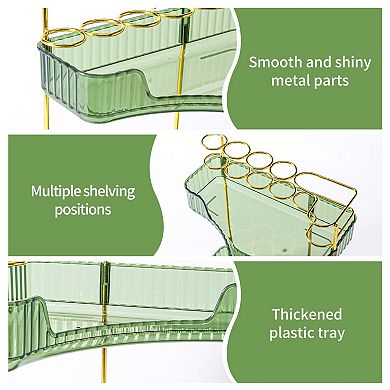3-Tier Corner Bathroom Organizer with Brush Holder