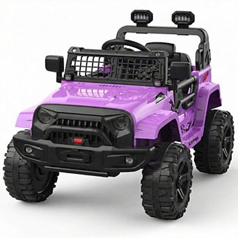 ANIXOL 12V Kids Ride-On Electric Car, Remote Control, Dual Motors, Single Seat