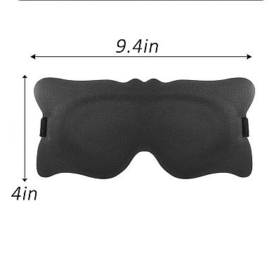 Contoured Sleep Mask Light Blocking Eye Mask Adjustable Strap Eye Cover for Travel Nap Night Sleep