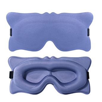Contoured Sleep Mask Light Blocking Eye Mask Adjustable Strap Eye Cover for Travel Nap Night Sleep