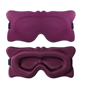 Contoured Sleep Mask Light Blocking Eye Mask Adjustable Strap Eye Cover for Travel Nap Night Sleep