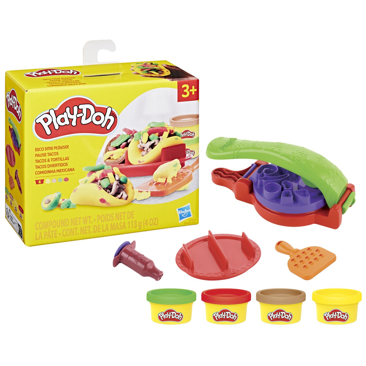 Детский игровой набор Play-Doh Taco Time Playset with Tools and 4-oz. Dough — фото 1