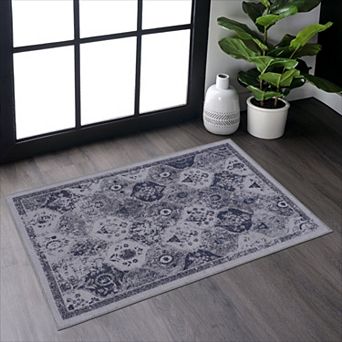 KWPZQEB Bohemian Washable Rug Doormat Rug for Bathroom, 24" X 36"