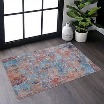 KWPZQEB Bohemian Washable Rug Doormat Rug for Bathroom, 24" X 36"