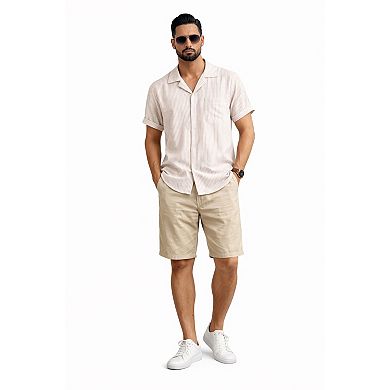 Men Casual Striped Button Shirt