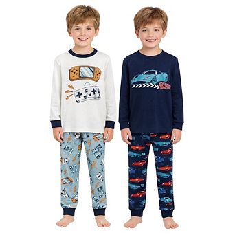 Boys 2 Pack Full Set Pajamas Snug Fit