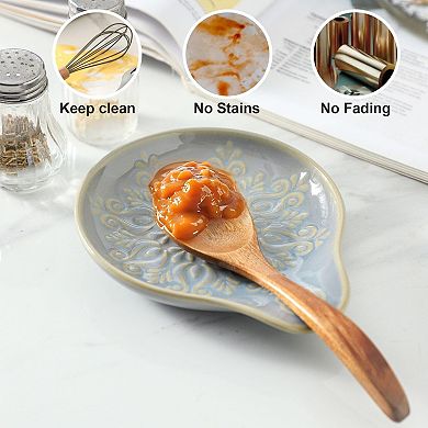 Ceramic Spoon Rest for Kitchen Counter Stove Top