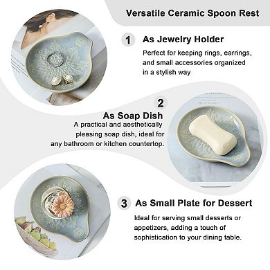 Ceramic Spoon Rest for Kitchen Counter Stove Top