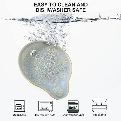 Ceramic Spoon Rest for Kitchen Counter Stove Top