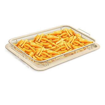 Bakken Swiss 2 pc Crisper Tray Set Nonstick Basket Design for Crispy Oven Cooking