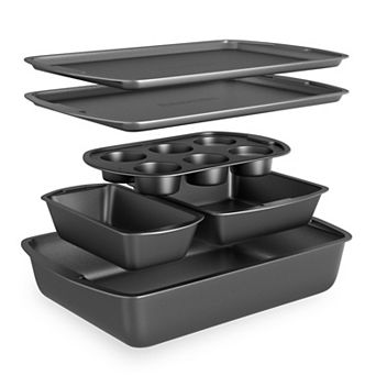 Bakken Swiss 6 pc Bakeware Set Stackable Non-Stick Carbon Steel Pans