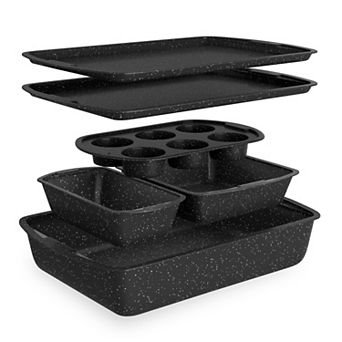 Bakken Swiss 6 pc Bakeware Set Stackable Non-Stick Carbon Steel Pans