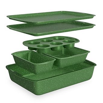 Bakken Swiss 6 pc Bakeware Set Stackable Non-Stick Carbon Steel Pans