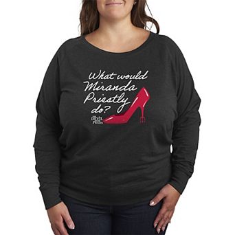 Plus Size The Devil Wears Prada What Would Miranda Priestly Do? French Terry Long Sleeve Tee
