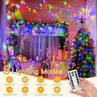 Ollny 1000 LED 382ft Multicolor Christmas Lights