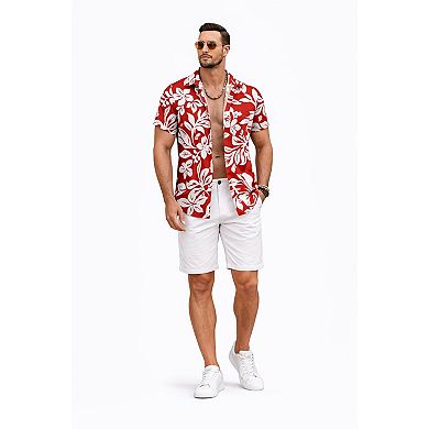 Men Relaxed Fit Tropical Shirt