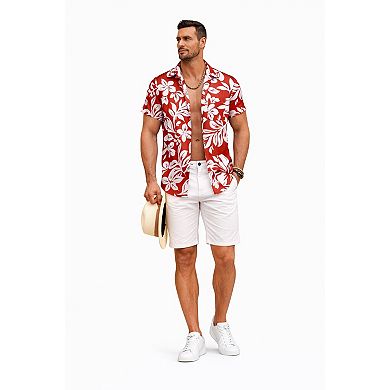 Men Relaxed Fit Tropical Shirt