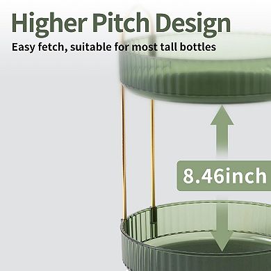 360 Rotating 3 Tier Bathroom Organizer Lazy Susan