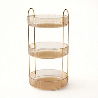 360 Rotating 3 tier Bathroom Organizer Lazy Susan