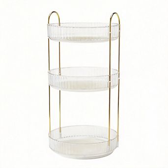 360 Rotating 3 tier Bathroom Organizer Lazy Susan