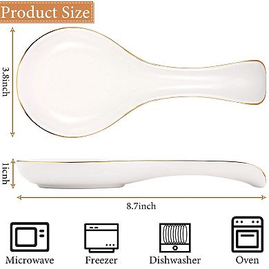 Ceramic Spoon Rest Stovetop Spoon Holder