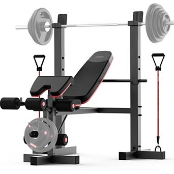 HARISON 6-in-1 Weight Bench Set, Adjustable Workout Bench for Strength Training (HRK-G30813)