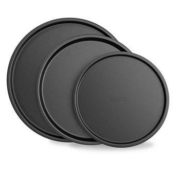 Bakken Swiss 3 pc Nonstick Pizza Tray Set  Ceramic Steel Pans, Dishwasher Safe