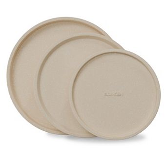 Bakken Swiss 3 pc Nonstick Pizza Tray Set  Ceramic Steel Pans, Dishwasher Safe