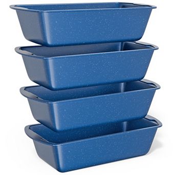 Nonstick Carbon Steel Loaf Pan Set, Bread Baking Pans, Oven Safe 450°F, Pack of 4
