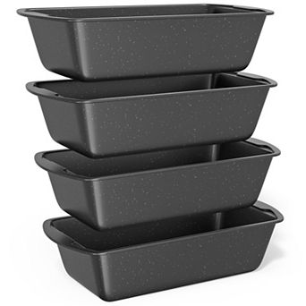 Nonstick Carbon Steel Loaf Pan Set, Bread Baking Pans, Oven Safe 450°F, Pack of 4