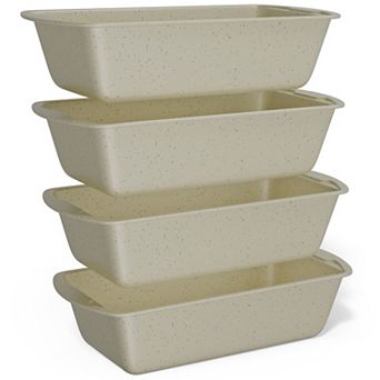 Nonstick Carbon Steel Loaf Pan Set, Bread Baking Pans, Oven Safe 450°F, Pack of 4