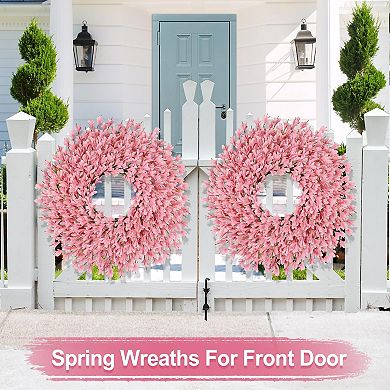 26" Spring Artificial Wreath Easter Spring Home Decor
