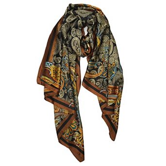 Silk Feeling Long Scarf Lightweight Sunscreen Shawl Wrap Women