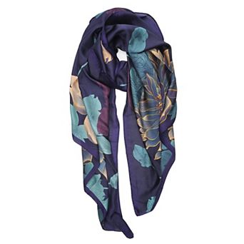 Silk Feeling Long Scarf Lightweight Sunscreen Shawl Wrap Women