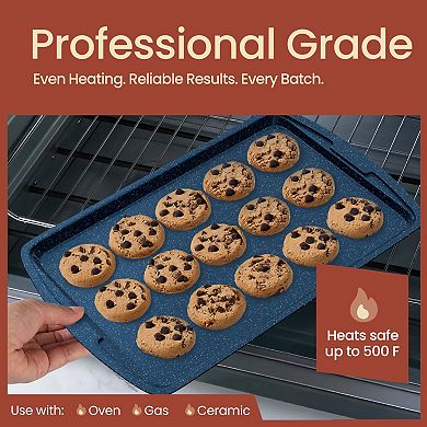 10-Piece Nonstick Carbon Steel Bakeware Stackable, Oven & Dishwasher Safe