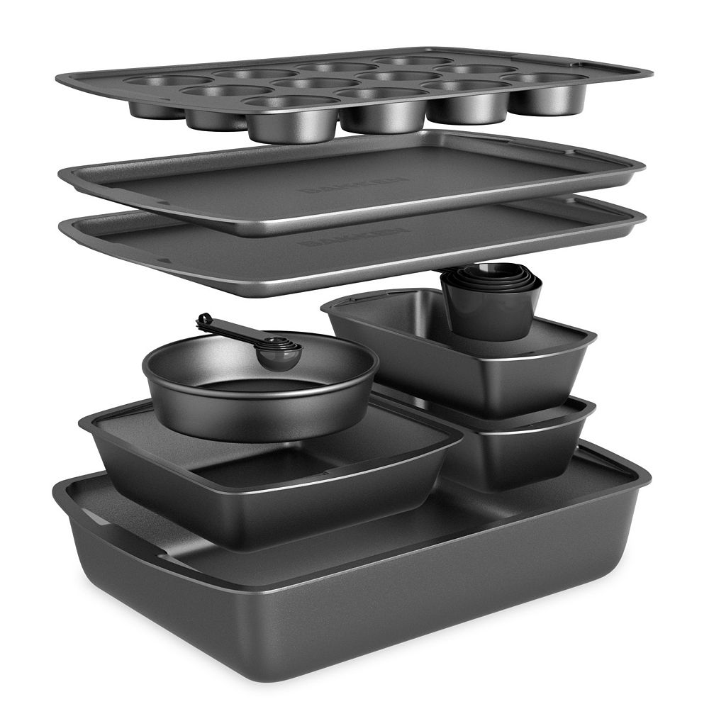 10-Piece Nonstick Carbon Steel Bakeware Stackable, Oven & Dishwasher Safe