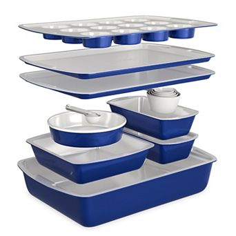 10 pc Nonstick Carbon Steel Bakeware Stackable, Oven & Dishwasher Safe