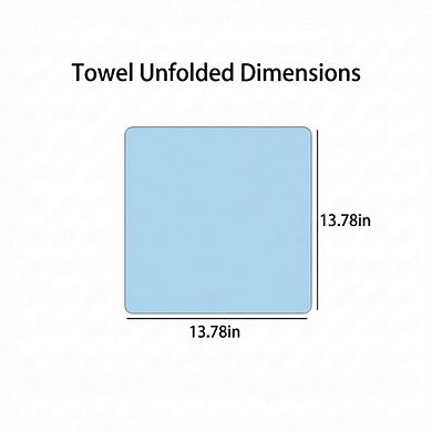 Gift Ready Washcloth 13.8 Inch Soft Cotton Face Towel Decorative Folded Design