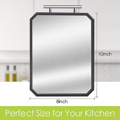 2PC Small Titanium Kitchen Cutting Boards Dishwasher Safe Wheat Straw PP